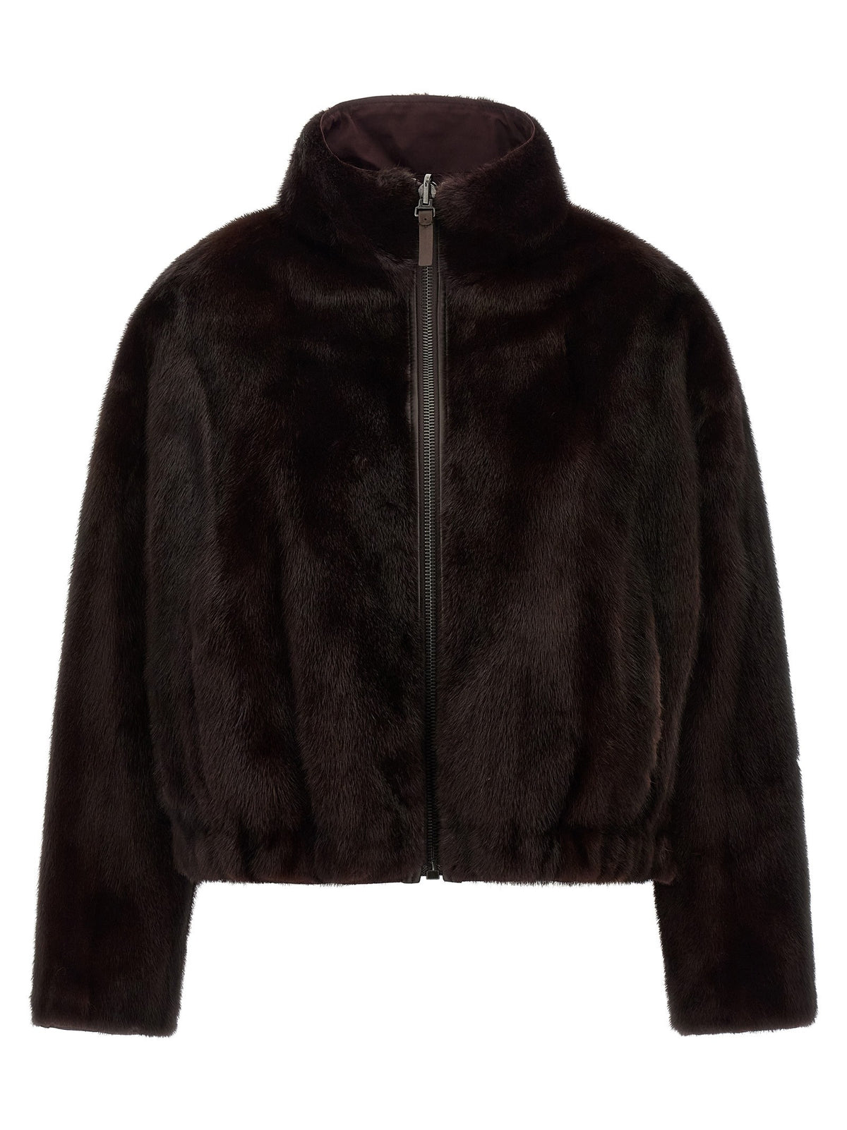Yves Salomon Army Reversible Fur Brown