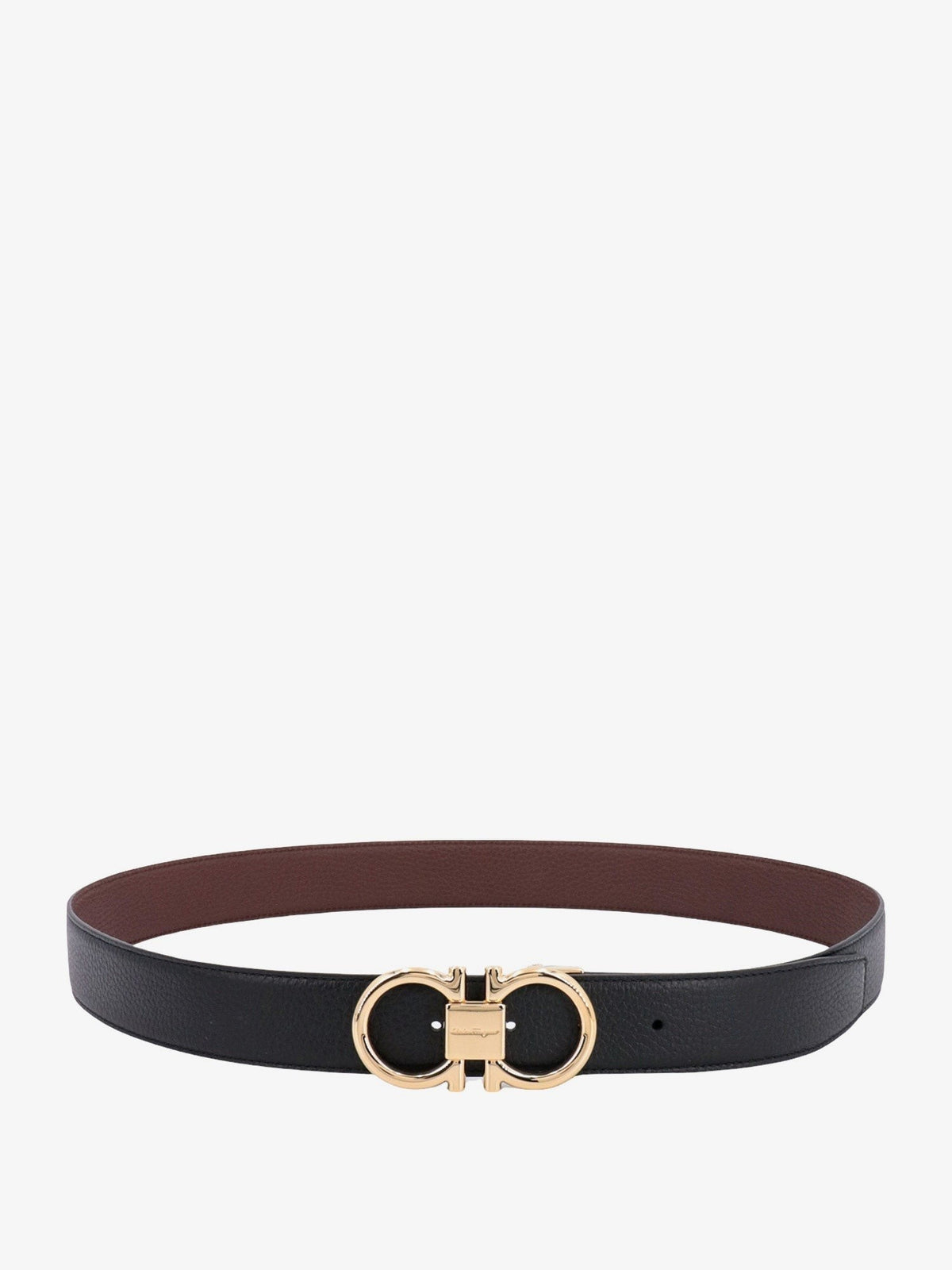 Ferragamo Men's Reversible Leather Belt Black
