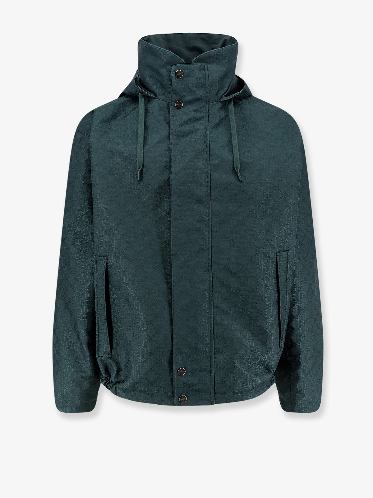 Gucci Men's Reversible Ripstop Cotton Jacket Green