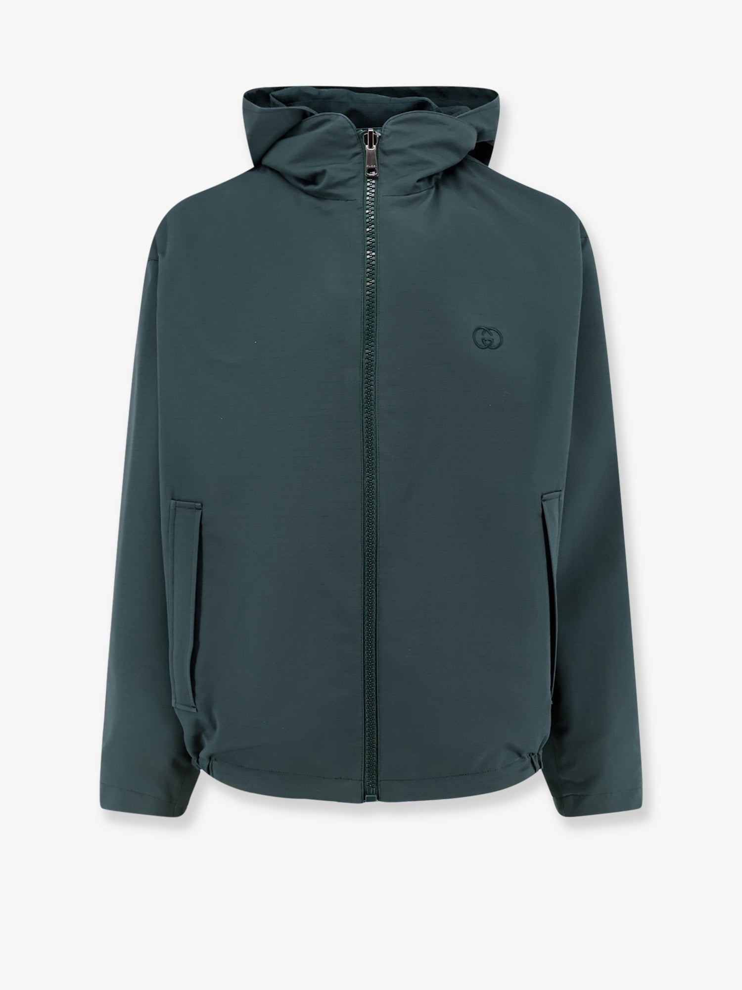 Gucci Men's Reversible Ripstop Cotton Jacket Green