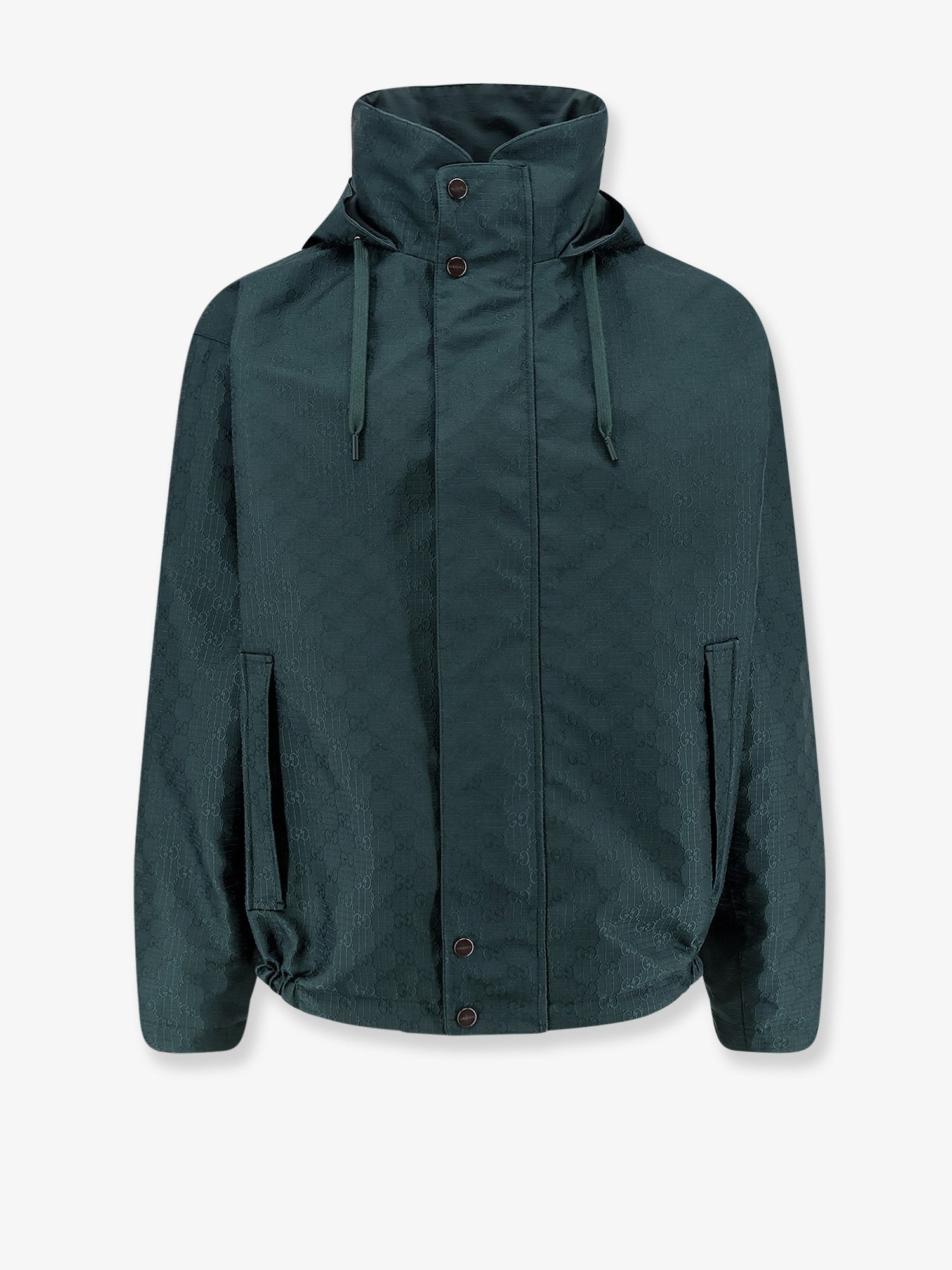Gucci Men's Reversible Ripstop Cotton Jacket Green