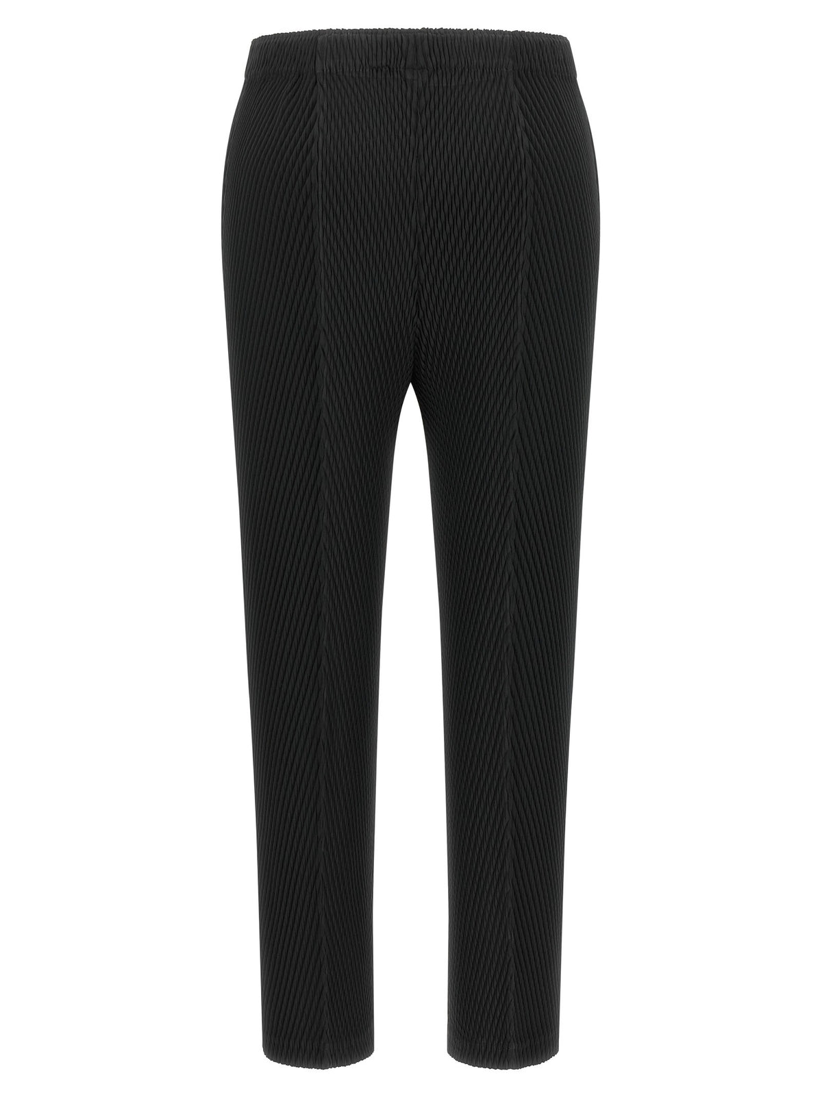 ISSEY MIYAKE Rhombus Pleats Pants Black