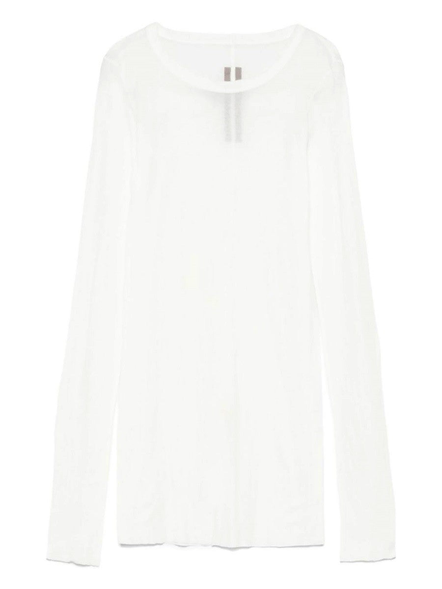Rick Owens Women's Rib LS Shirt White