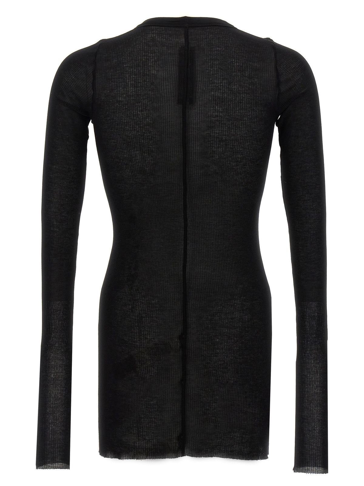 Rick Owens Rib LS Shirt Black, view 2