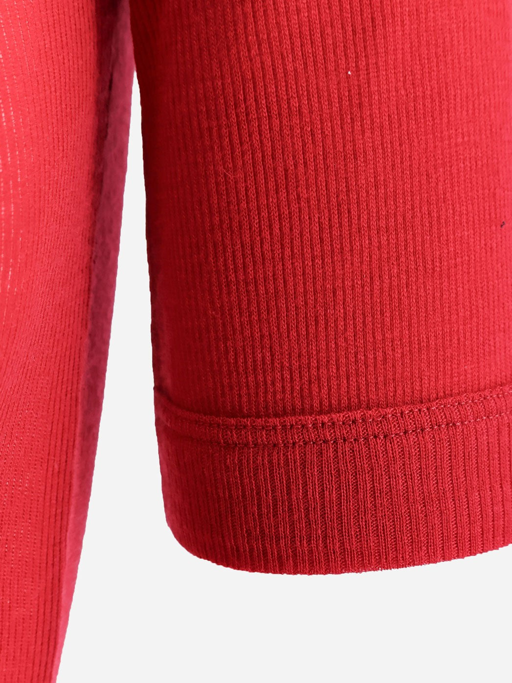 Versace Women's Ribbed Cotton Shirt Red