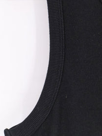 Entire Studios Unisex Ribbed Cotton Tank Top Black