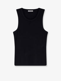 Entire Studios Unisex Ribbed Cotton Tank Top Black