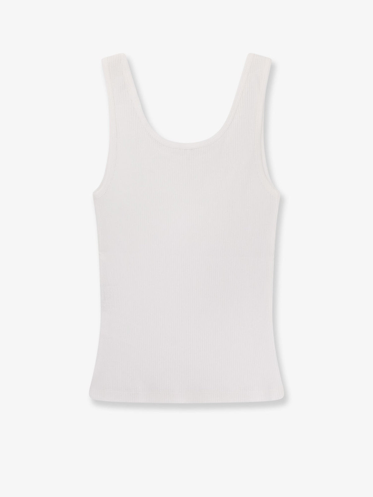 Chloé Women's Ribbed Cotton Tank Top White