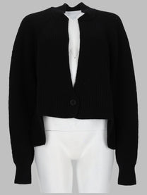 Nude Women's Ribbed Mini Knit Cardigan Multicolor