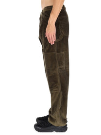 Moncler Men's Ribbed Pants Green, view 3