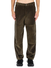 Moncler Men's Ribbed Pants Green