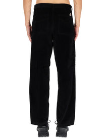 Moncler Men's Ribbed Pants Black, view 4