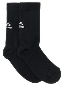 Balenciaga Ribbed Socks Black