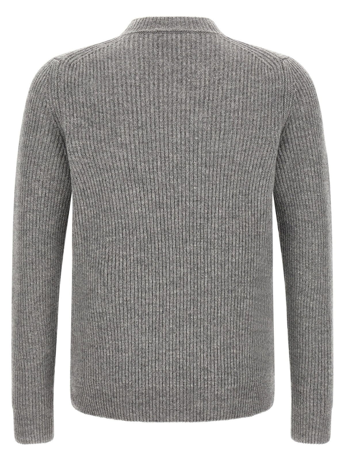 Zanone Ribbed Sweater Grey