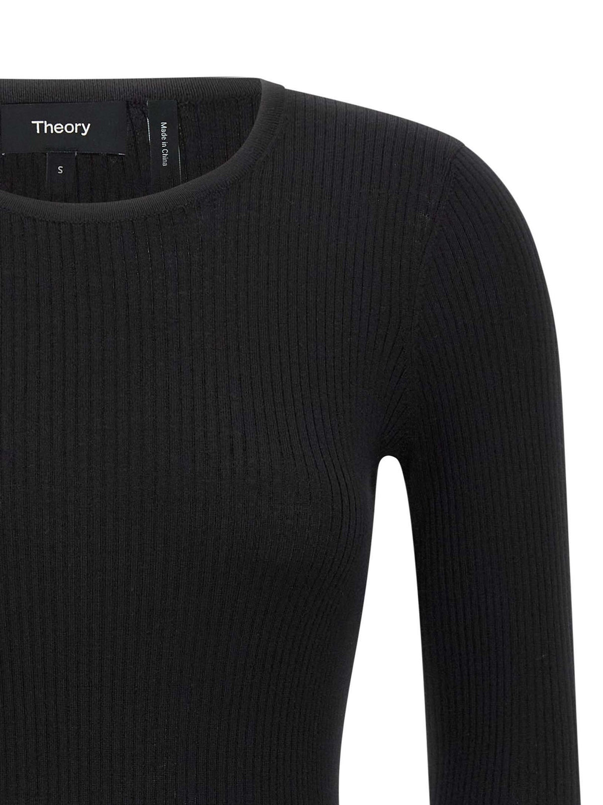 Theory Ribbed Sweater Black