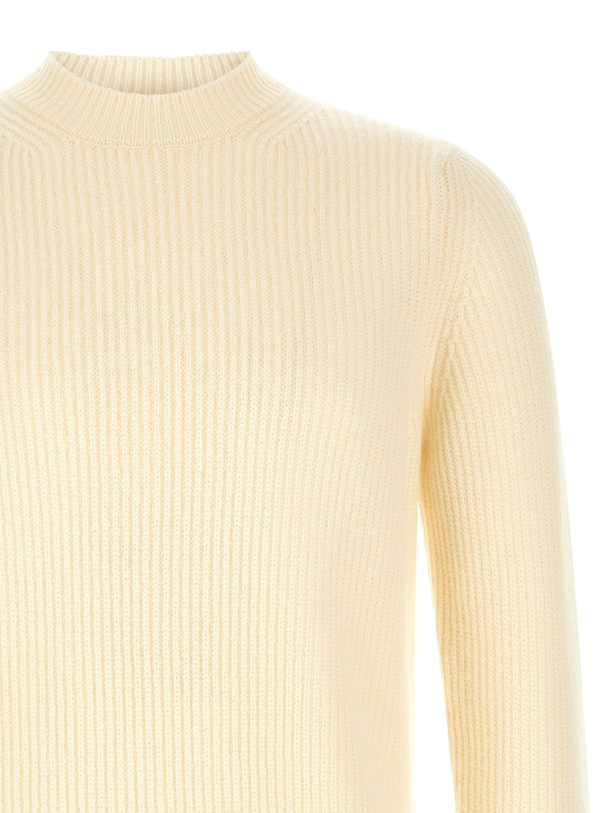 Zanone Ribbed Sweater White