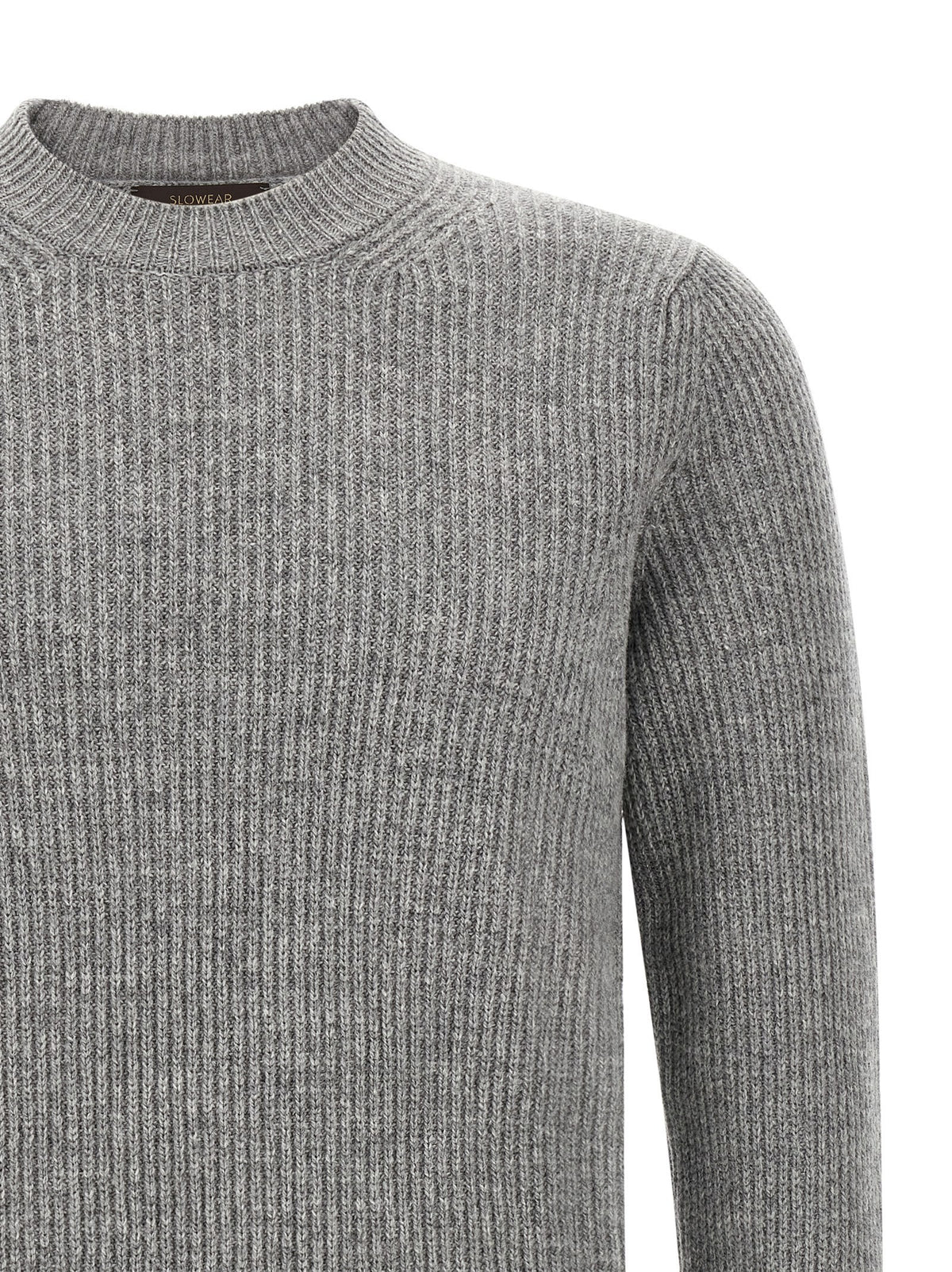 Zanone Ribbed Sweater Grey
