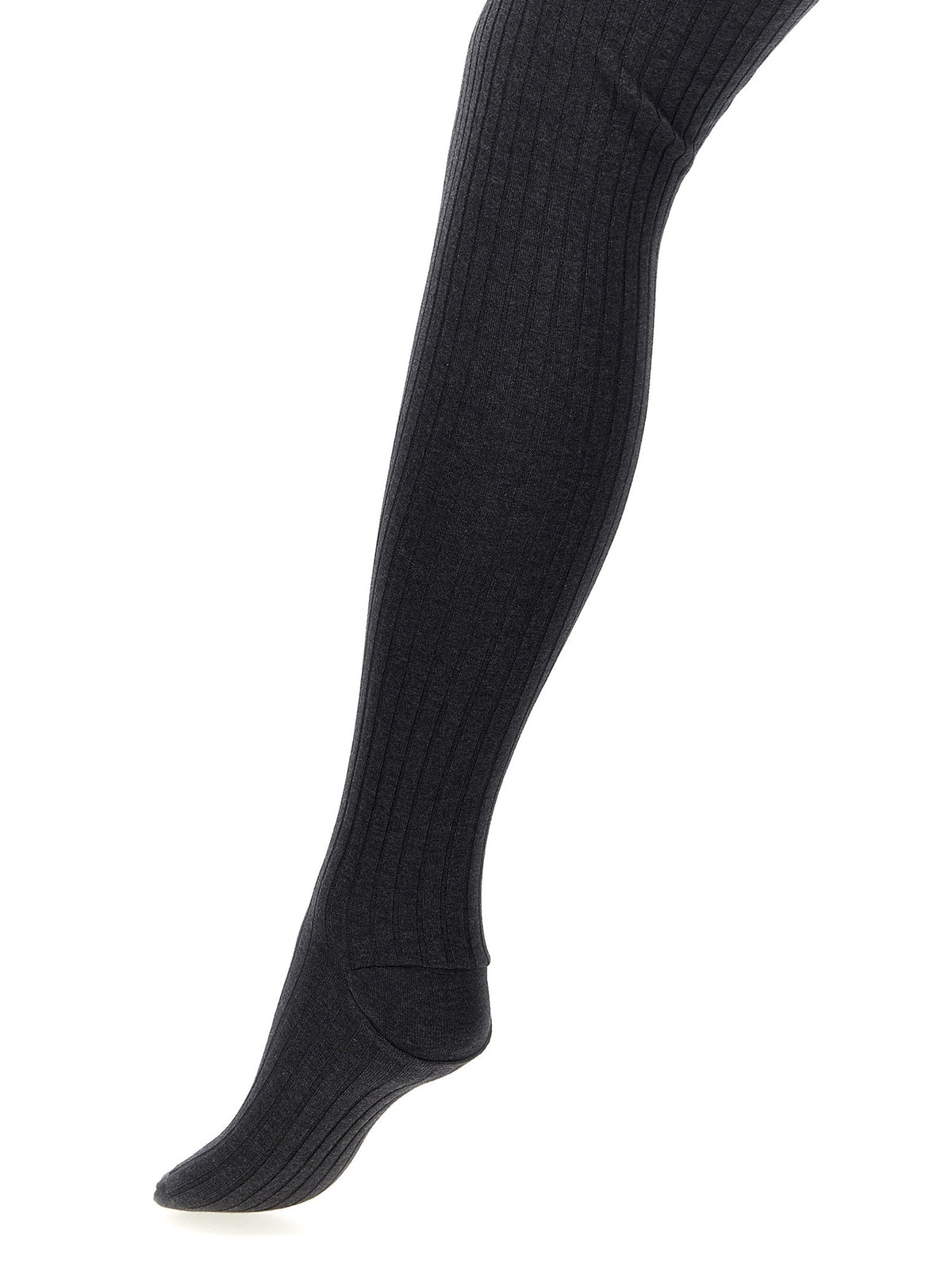PRADA Ribbed Tights Grey