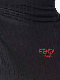 Fendi Women's Ruffled Top Black