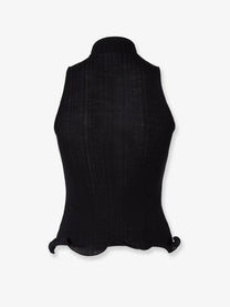Fendi Women's Ruffled Top Black
