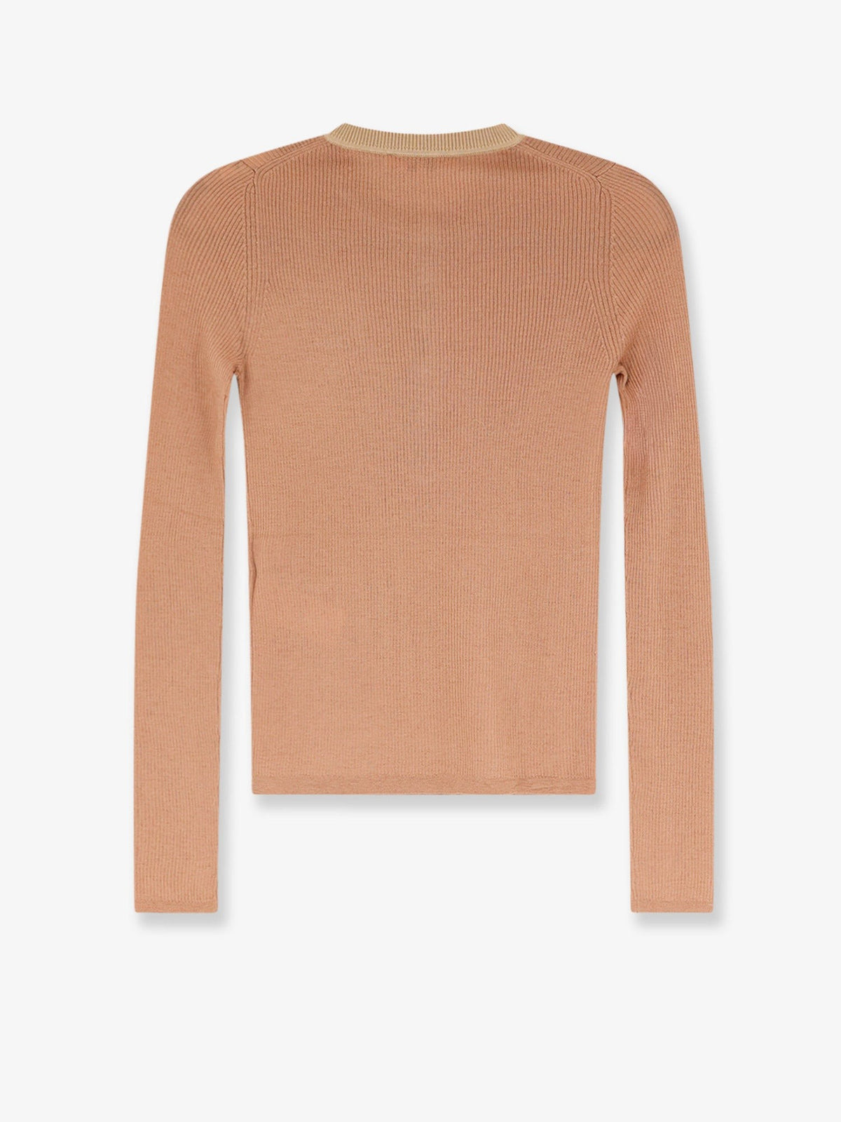 Chloé Women's Ribbed Wool Shirt Brown