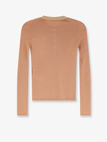 Chloé Women's Ribbed Wool Shirt Brown
