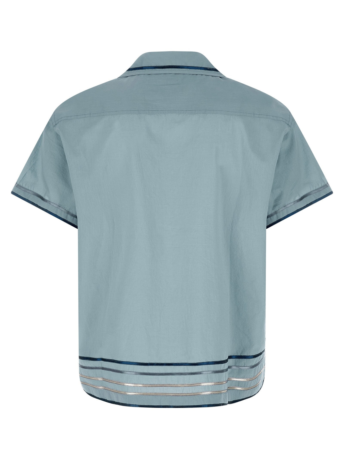 BODE Ribbon Plaid Shirt Blue