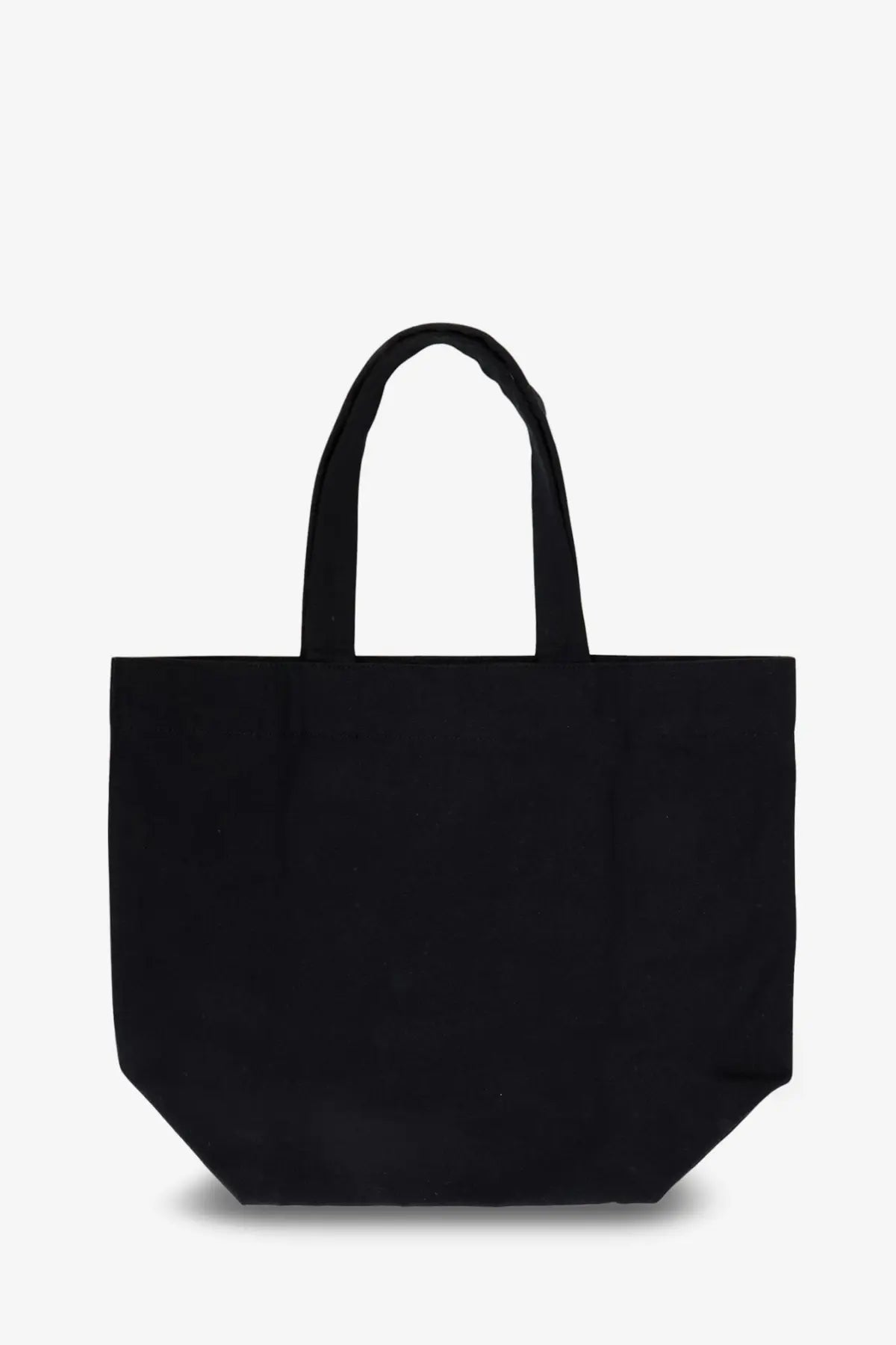 Black canvas tote bag with sturdy handles for men by Rick Owens designed for durability and style
