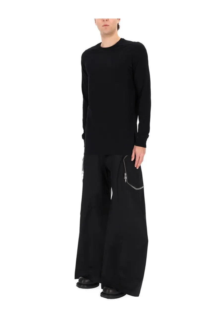Rick Owens Men's Level LS Shirt Black