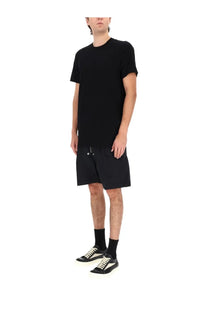 Rick Owens men’s level shirt black short-sleeved t-shirt with crew neckline and relaxed fit in soft fabric
