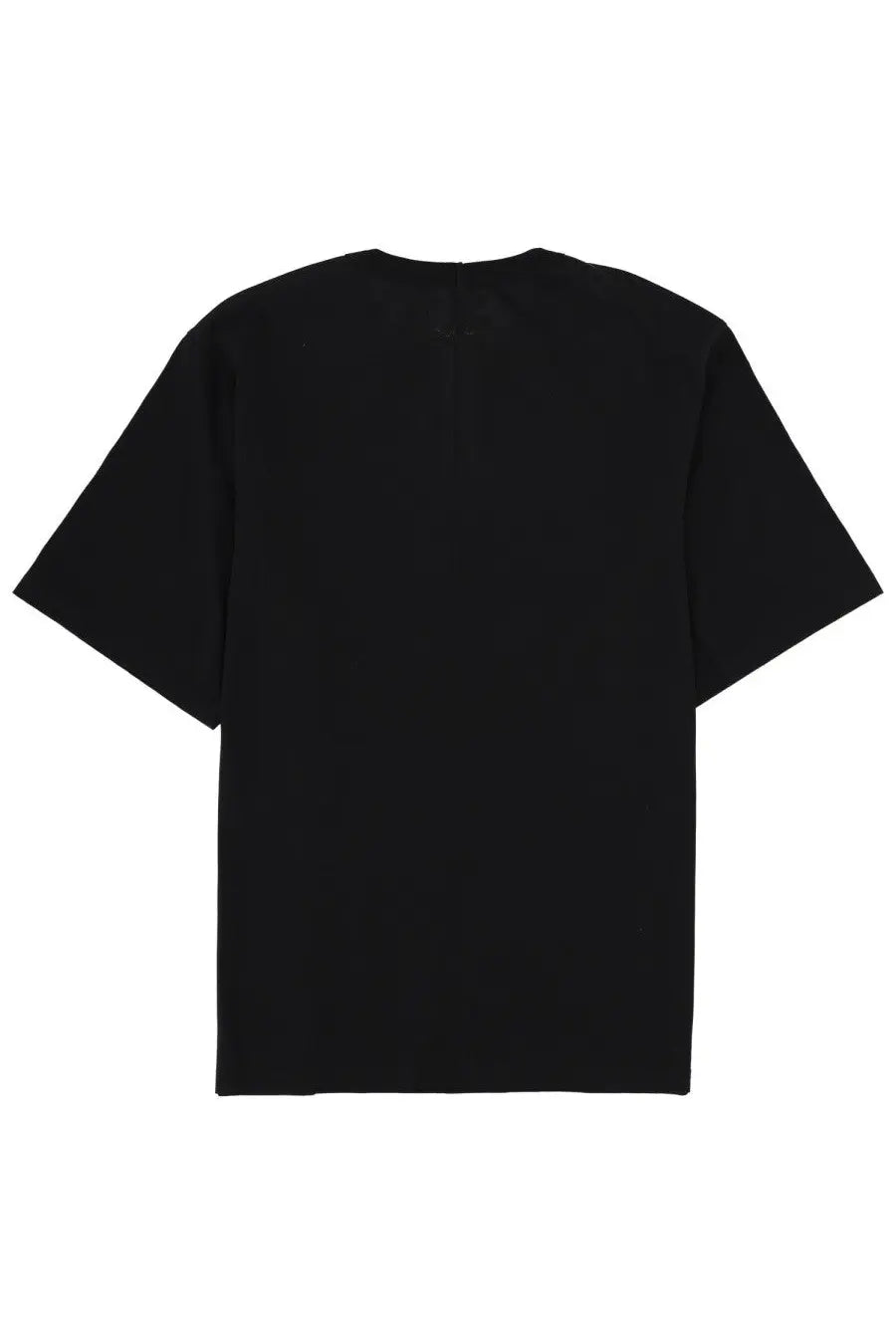Black short-sleeved relaxed fit cotton t-shirt for men by Rick Owens named Brad Con Stampa black