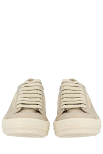 Rick Owens women’s vintage sneaks sneaker beige in suede with matching laces and thick white rubber sole