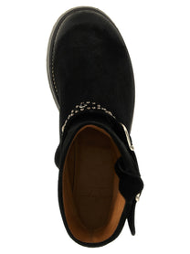 SECOND/LAYER Rider Ankle Boots Black