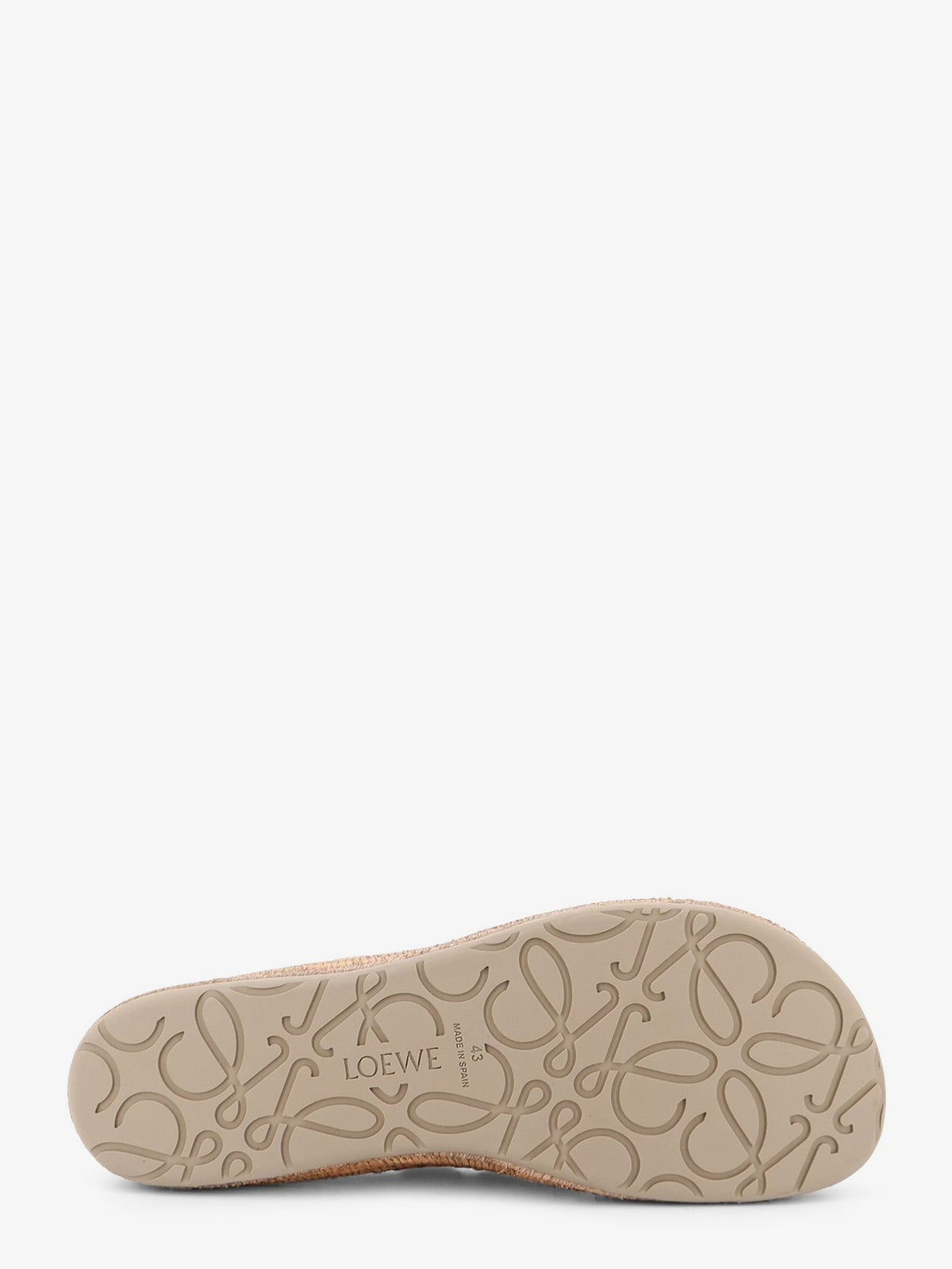 Loewe Men's Rio Suede and Raffia Loafers Grey