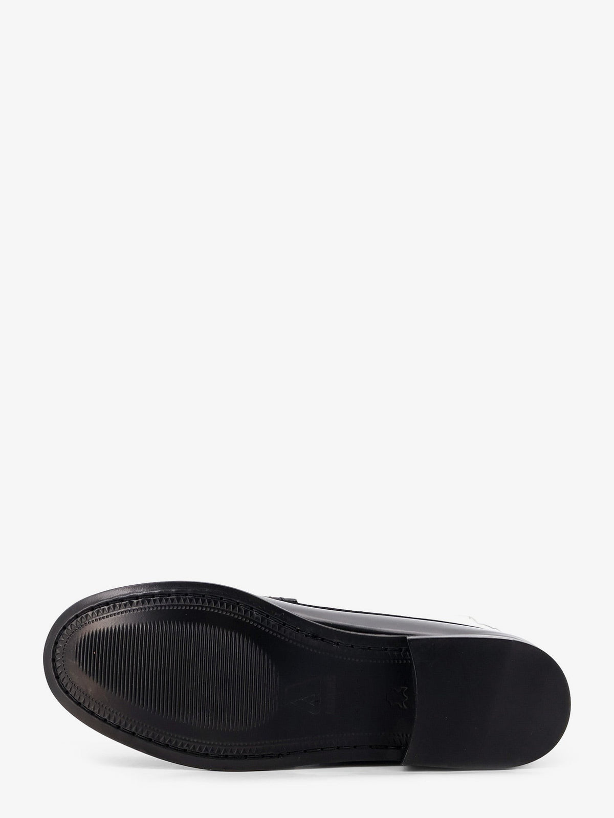 Alohas Women's Rivet Leather Loafers Black