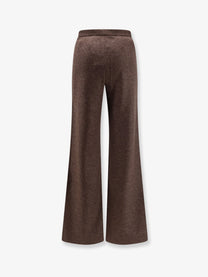 Loro Piana Women's Robin Novalis Cashmere Trousers Brown