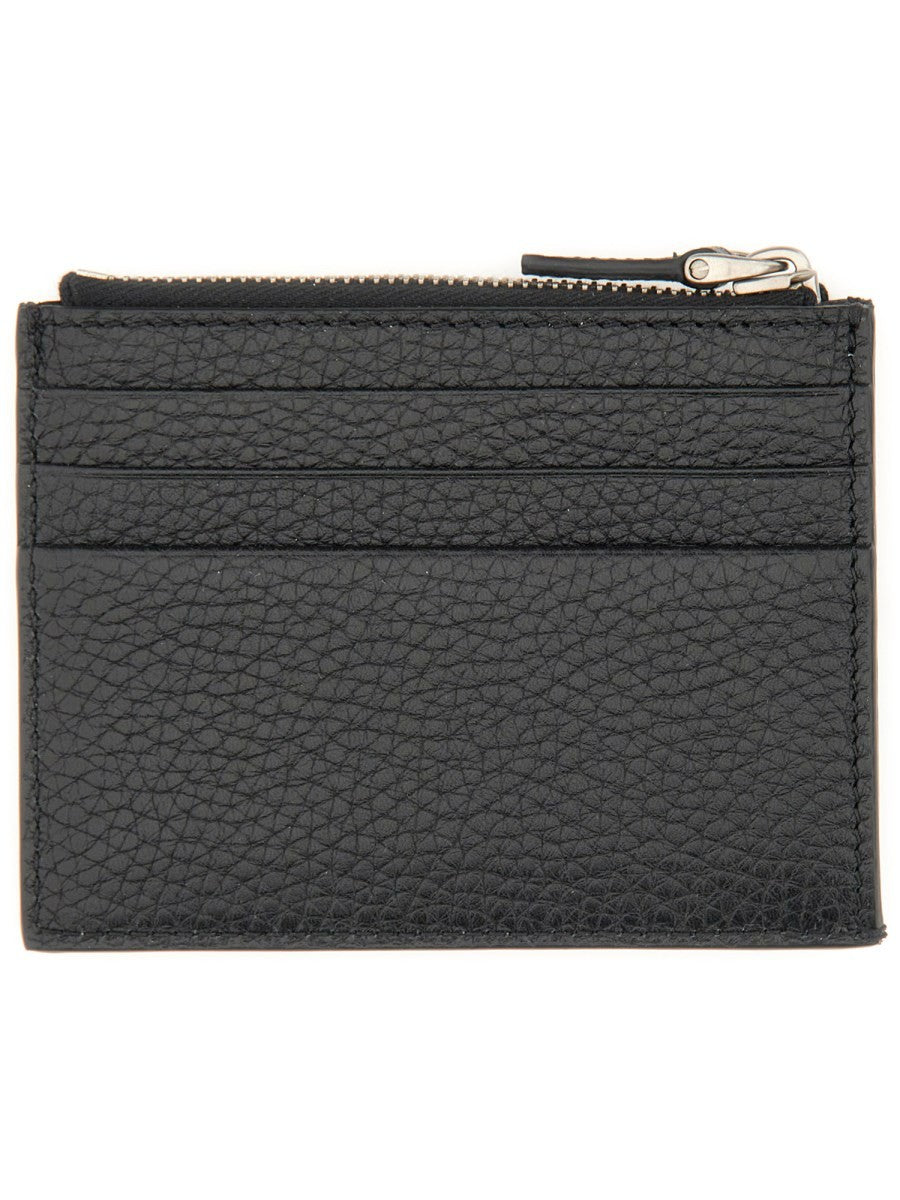 Valentino Men's Rockstud Card Holder Black