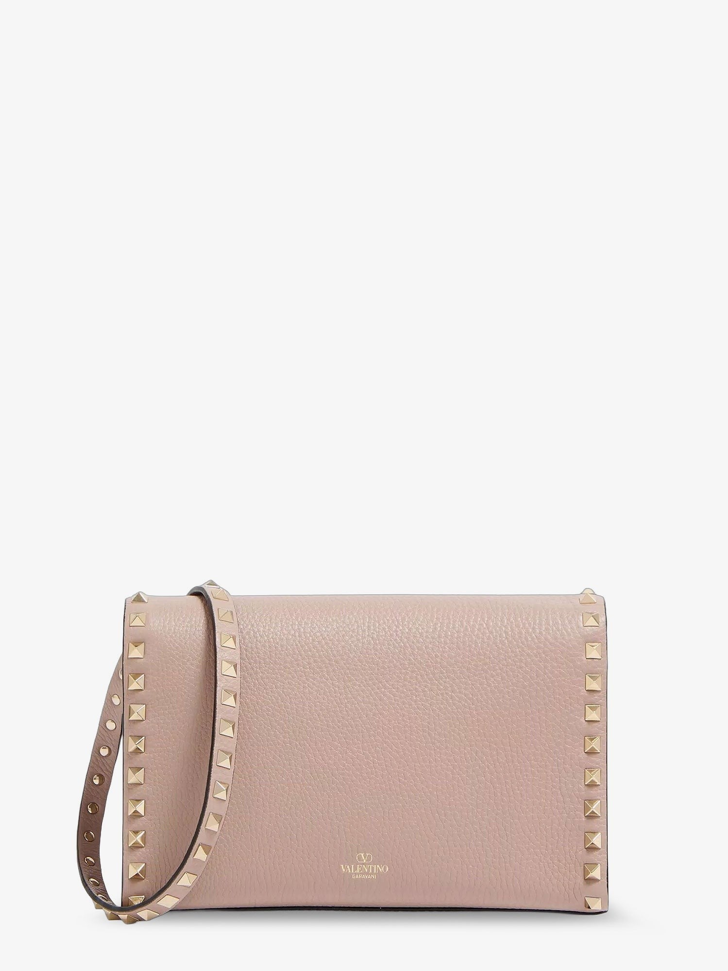 Valentino Women's Rockstud Leather Crossbody Bag Pink