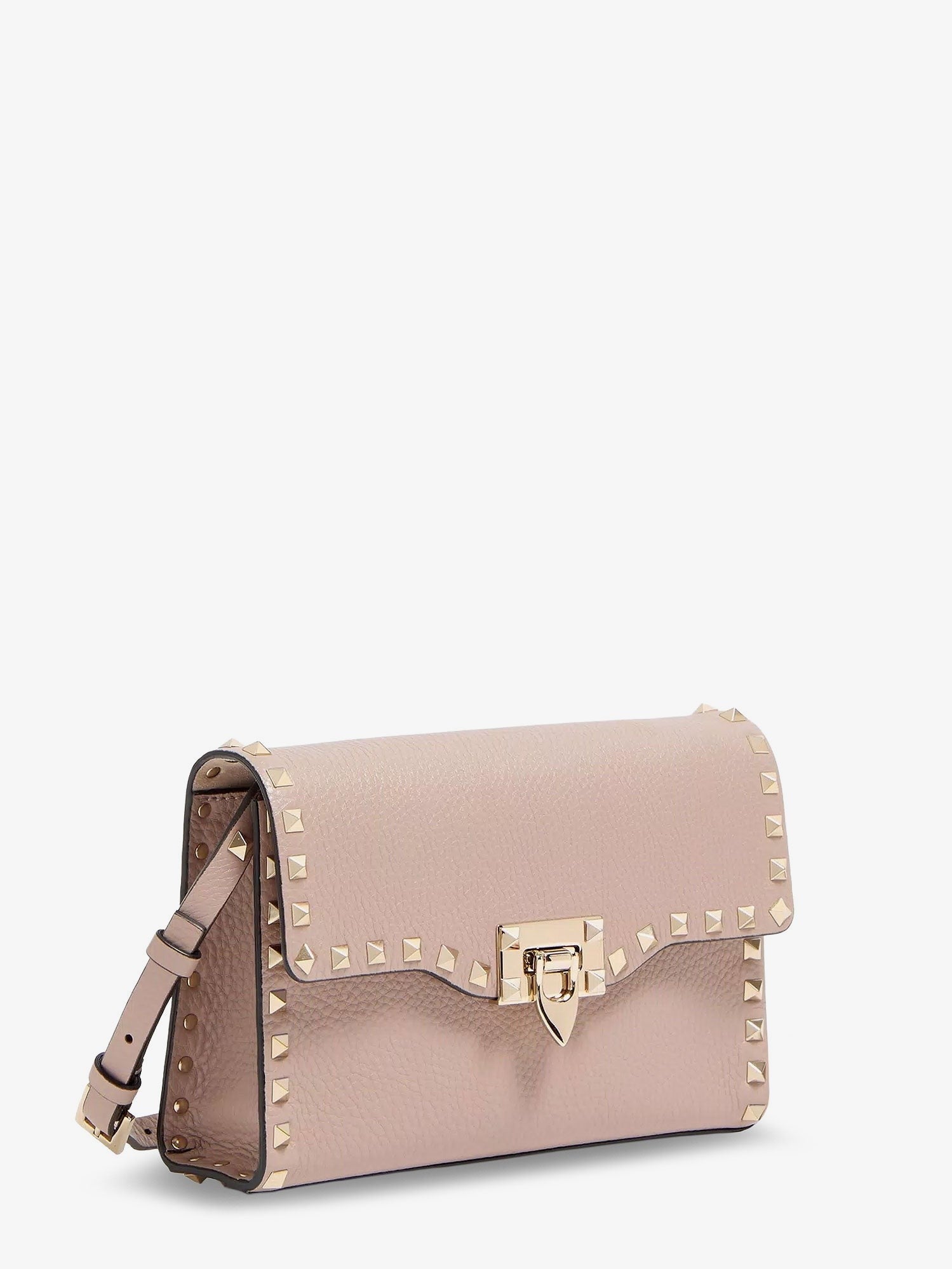 Valentino Women's Rockstud Leather Crossbody Bag Pink