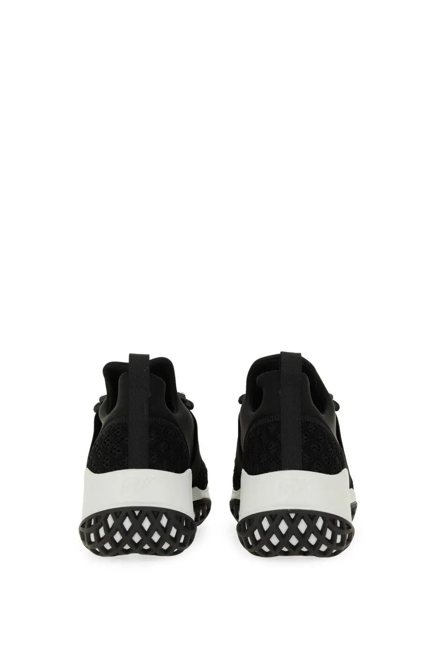 Roger Vivier women’s sneaker Viv Run black with mesh upper and rubber sole featuring diamond-patterned tread