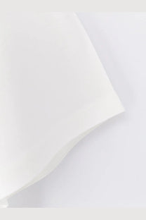 Rohe women’s cotton blend shirt in white featuring soft off-white fabric with smooth texture and gentle folds