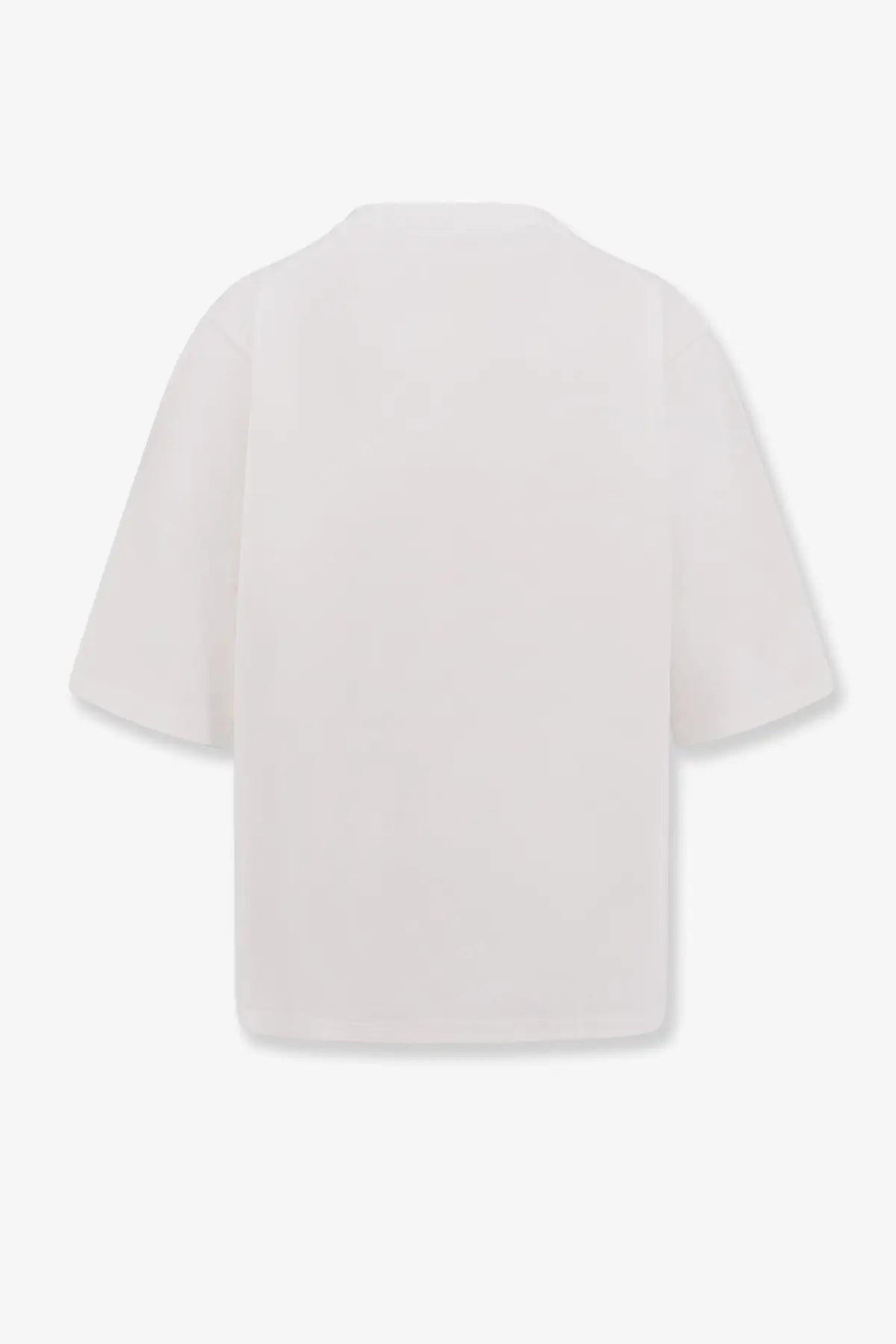 Rohe womens organic cotton shirt white minimalist short sleeved top with relaxed fit and clean lines