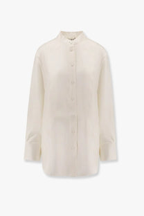 Rohe Women's Tuxedo Silk Shirt White