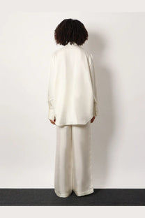 Rohe Women's Tuxedo Silk Shirt White