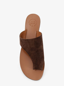 ATP Atelier Women's Rosa Suede Sandals Brown