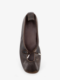 Alohas Women's Rosalind Leather Ballerinas Brown