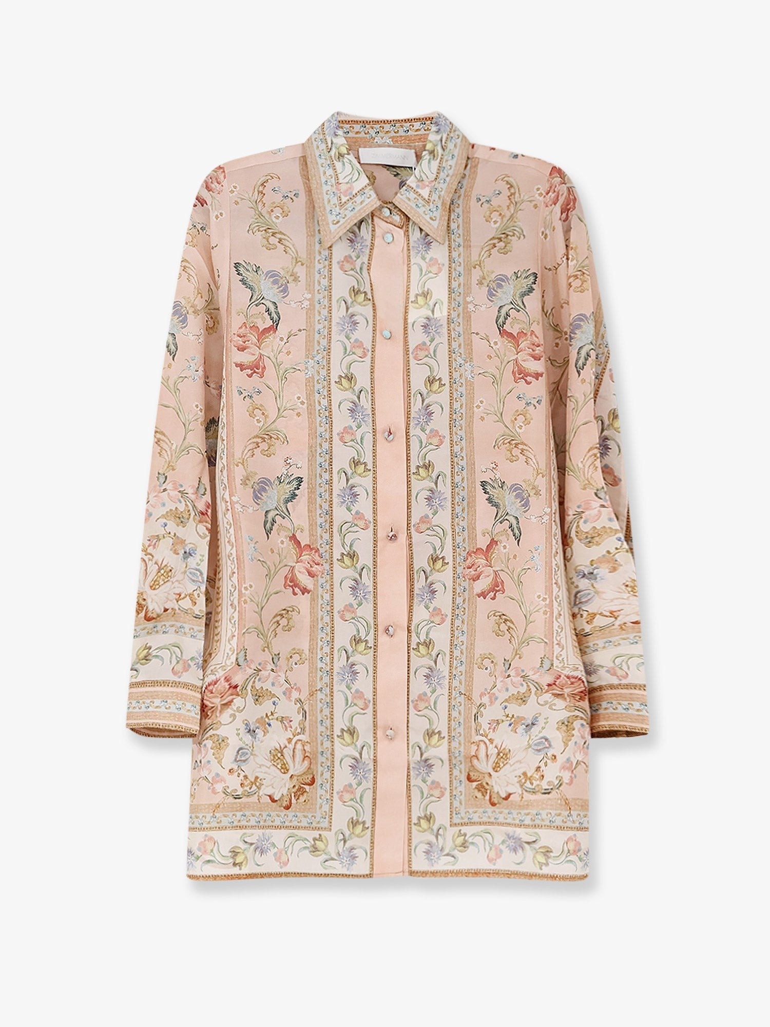 Zimmermann Women's Roselight Silk Shirt Blue