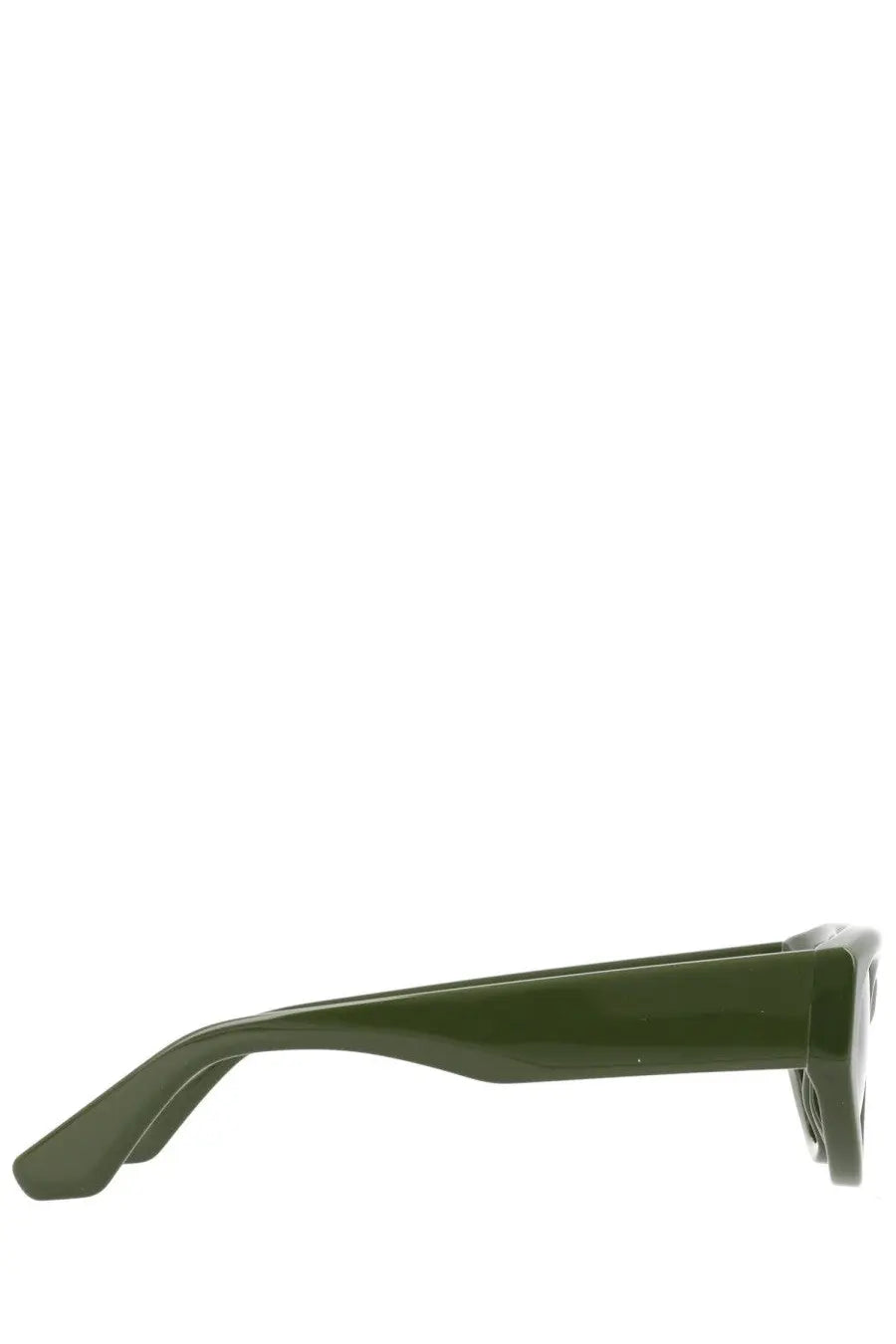 Olive green acetate cat eye sunglasses frame for women by rotate birger christensen occhiale da sole
