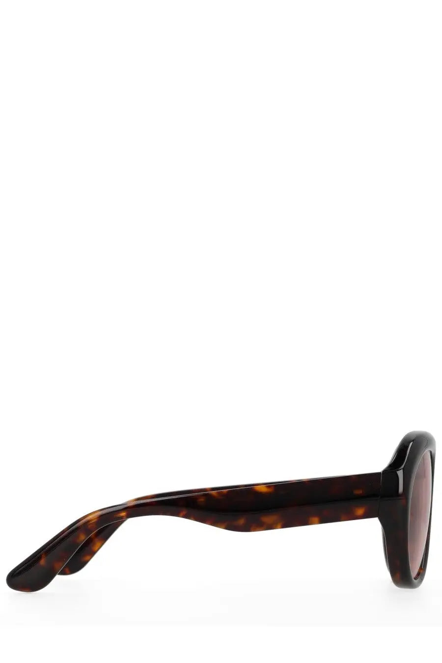 Rotate birger christensen women’s tortoiseshell acetate pilot aviator sunglasses with dark brown lenses and rounded frame