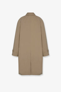 The row women’s dayton waterproof coat beige trench coat with classic collar and buttoned cuffs